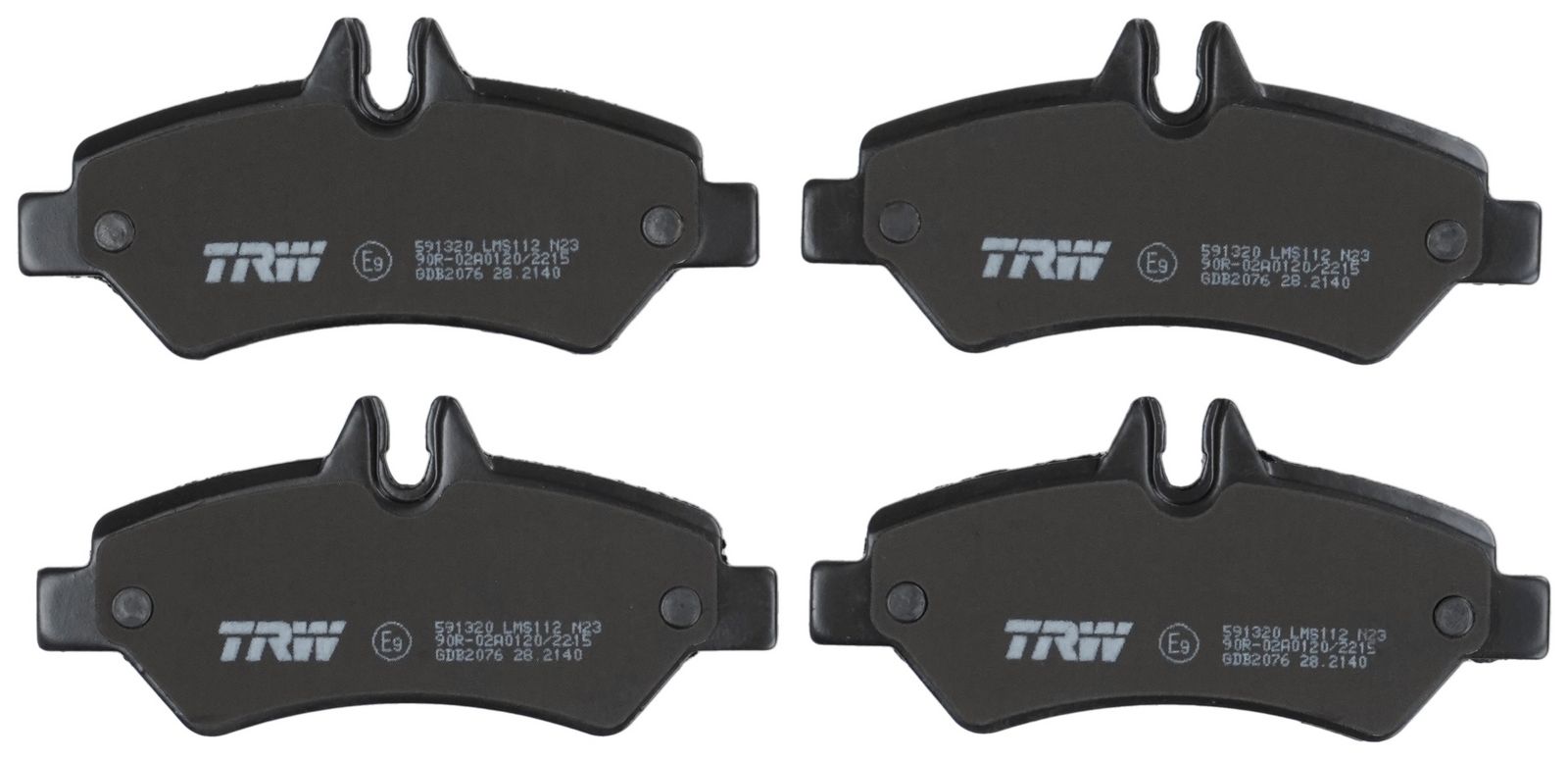 TRW GDB2076 - Bremsbelagsatz, Scheibenbremse