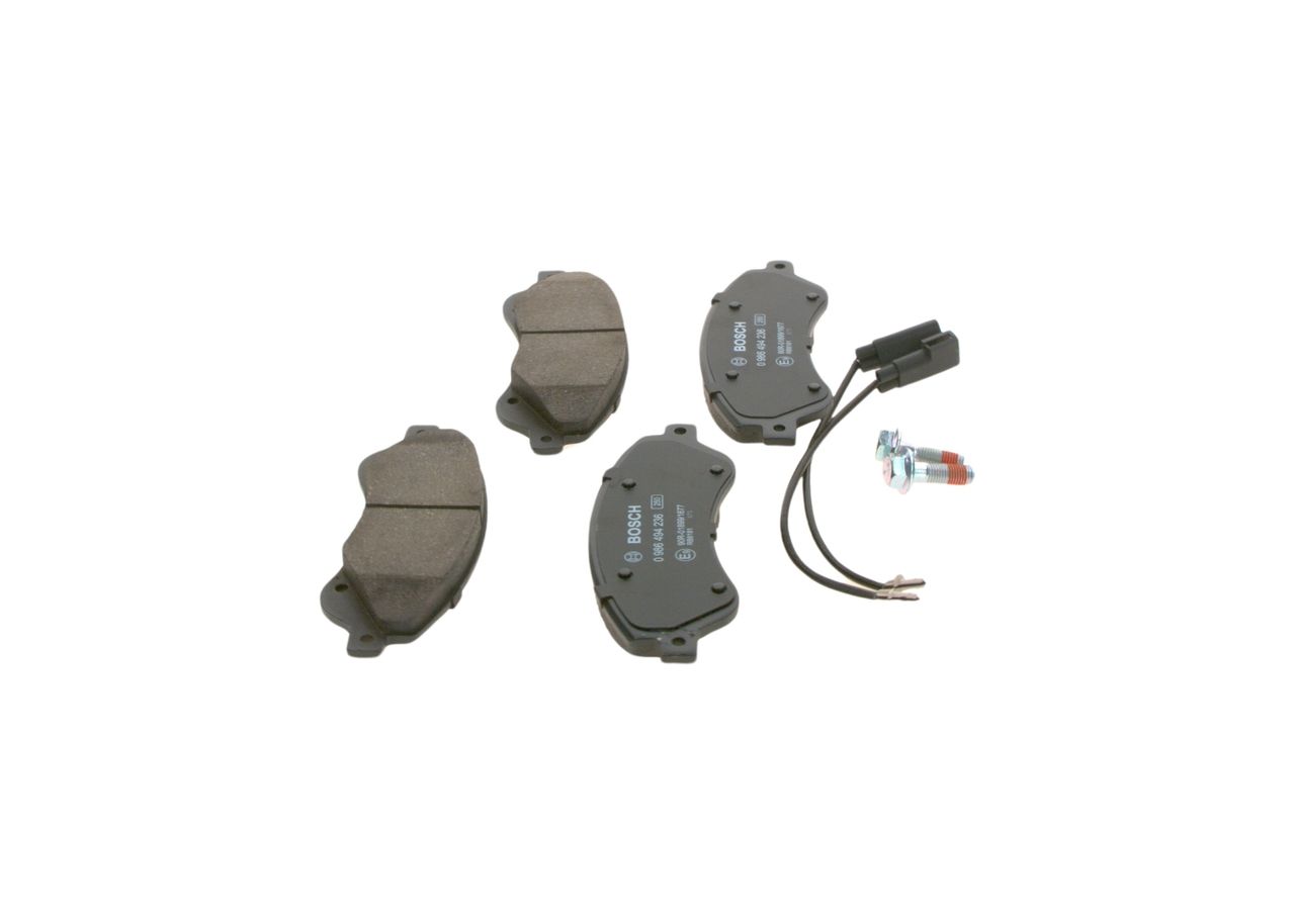BOSCH 0 986 494 236 - Bremsbelagsatz, Scheibenbremse