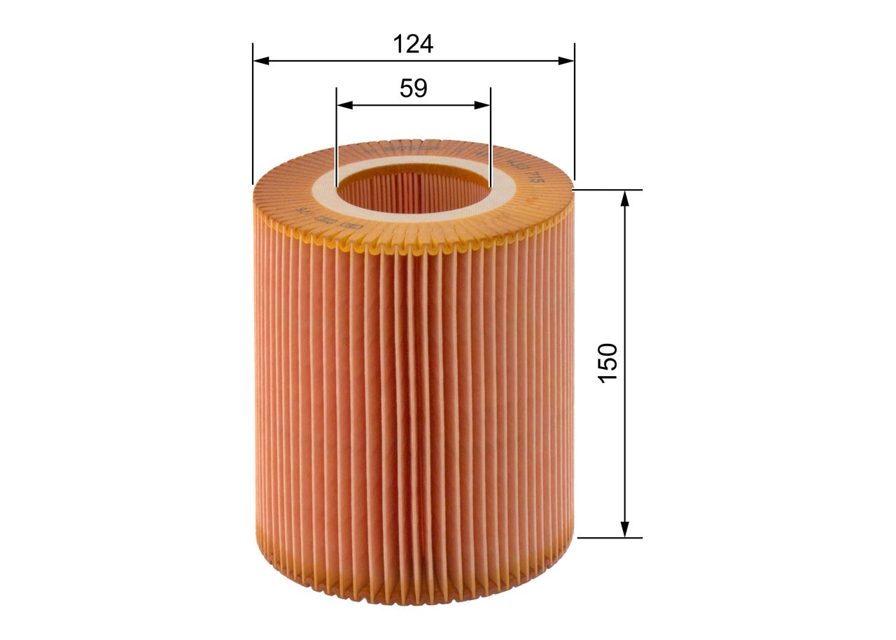 BOSCH 1 457 433 715 - Luftfilter
