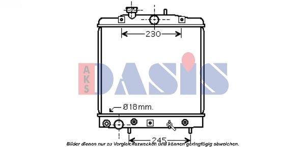 AKS DASIS 100051N - Kühler, Motorkühlung