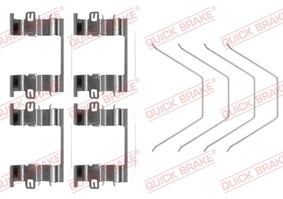 QUICK BRAKE 109-0016 - Zubehörsatz, Scheibenbremsbelag