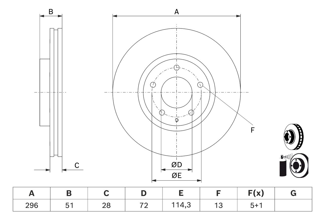 BOSCH 0 986 479 D76 - Bremsscheibe