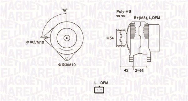 MAGNETI MARELLI 063731850010 - Generator