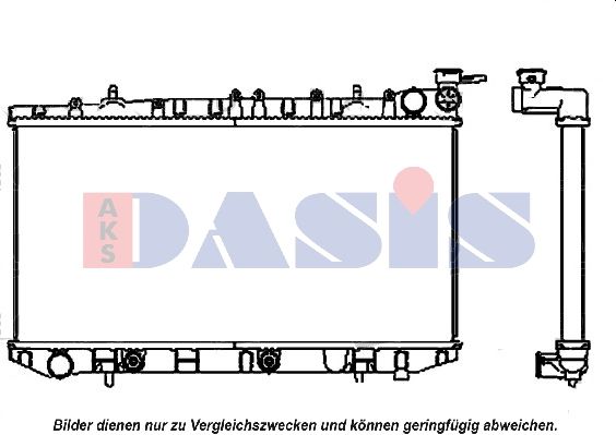 AKS DASIS 070012N - Kühler, Motorkühlung