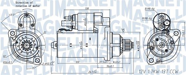 MAGNETI MARELLI 063721508010 - Starter