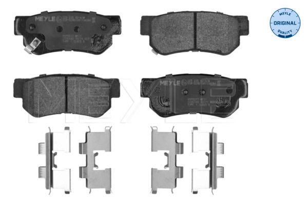 MEYLE 025 235 4314/W - Bremsbelagsatz, Scheibenbremse