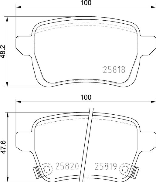 BREMBO P 23 190 - Bremsbelagsatz, Scheibenbremse