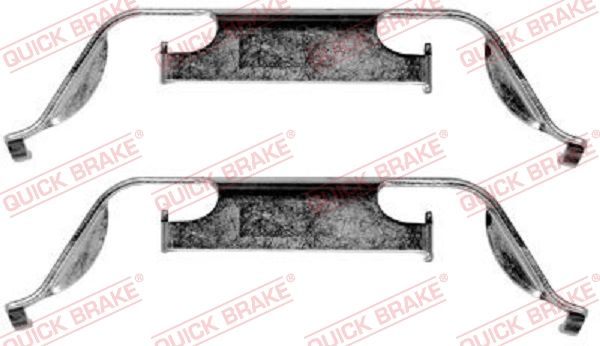 QUICK BRAKE 109-1222 - Zubehörsatz, Scheibenbremsbelag