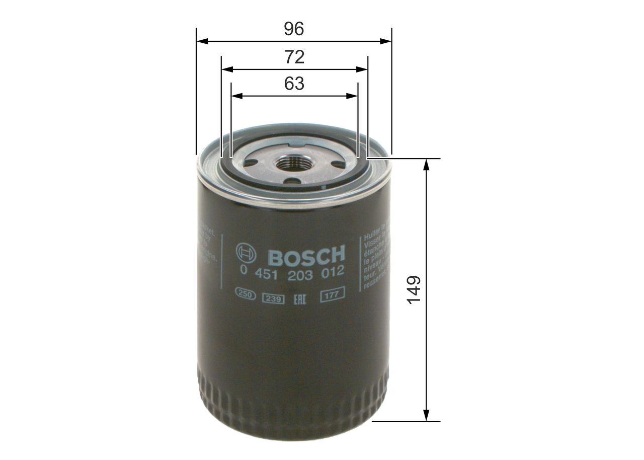 BOSCH 0 451 203 012 - Ölfilter