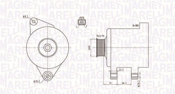MAGNETI MARELLI 063732017010 - Generator
