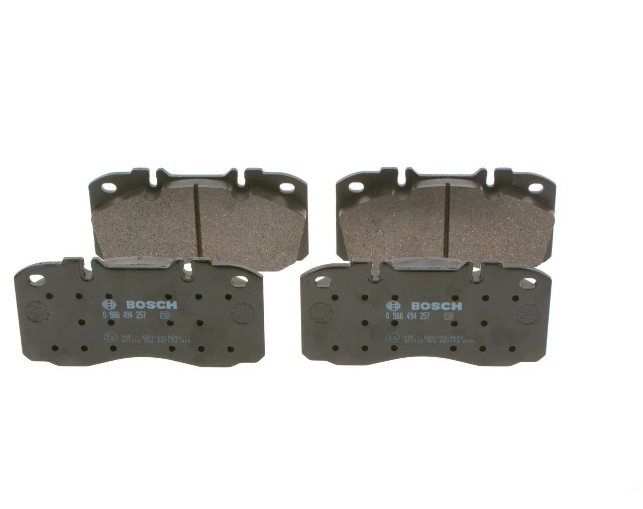 BOSCH 0 986 494 257 - Bremsbelagsatz, Scheibenbremse