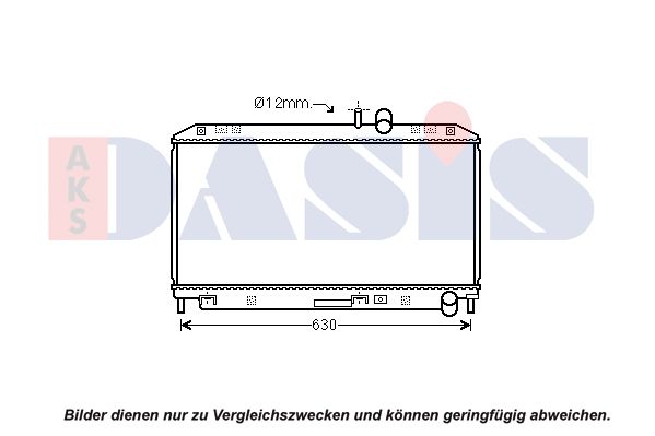 AKS DASIS 110085N - Kühler, Motorkühlung