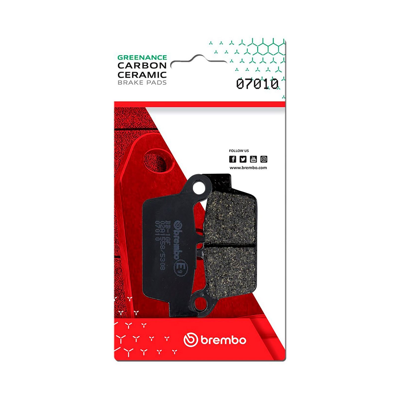 BREMBO 07010 - Bremsbelagsatz, Scheibenbremse