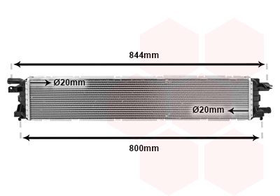 VAN WEZEL 03002361 - Niedertemperaturkühler, Ladeluftkühler