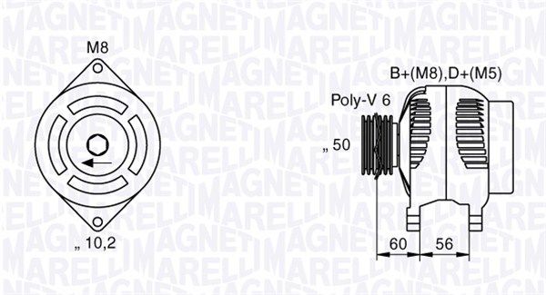 MAGNETI MARELLI 063533479010 - Generator