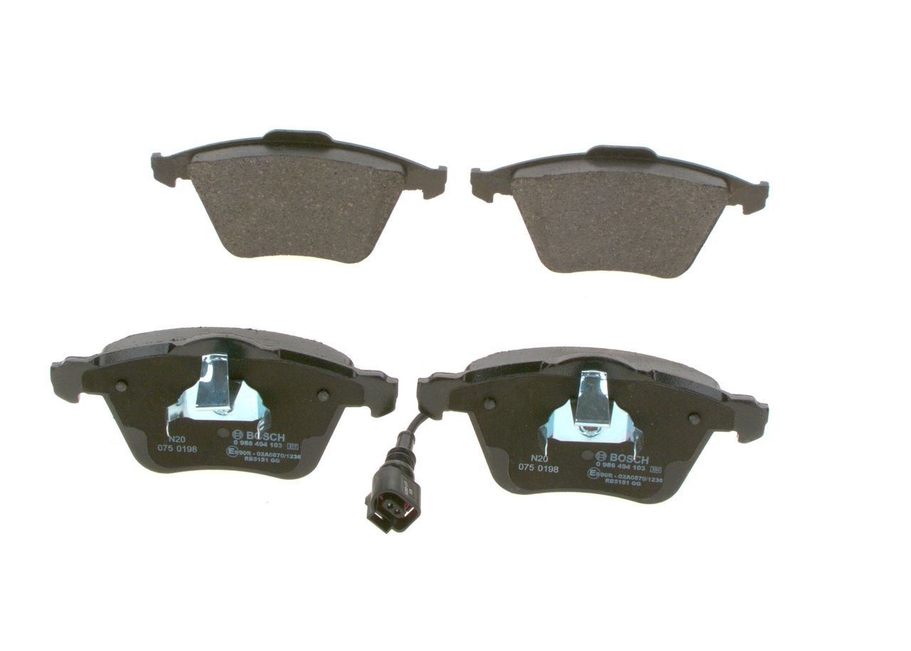 BOSCH 0 986 494 103 - Bremsbelagsatz, Scheibenbremse