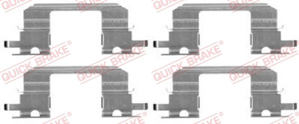 QUICK BRAKE 109-1672 - Zubehörsatz, Scheibenbremsbelag