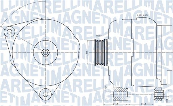 MAGNETI MARELLI 063731658010 - Generator