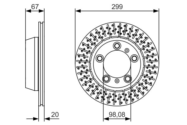 BOSCH 0 986 479 A09 - Bremsscheibe