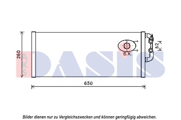 AKS DASIS 050062N - Kühler, Motorkühlung
