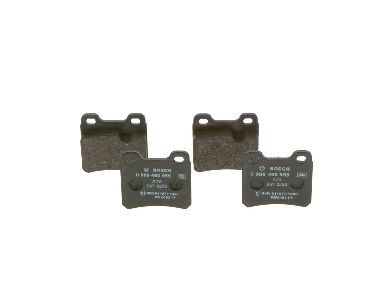 BOSCH 0 986 460 955 - Bremsbelagsatz, Scheibenbremse