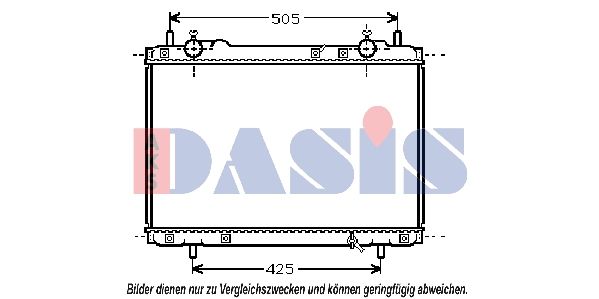 AKS DASIS 080062N - Kühler, Motorkühlung