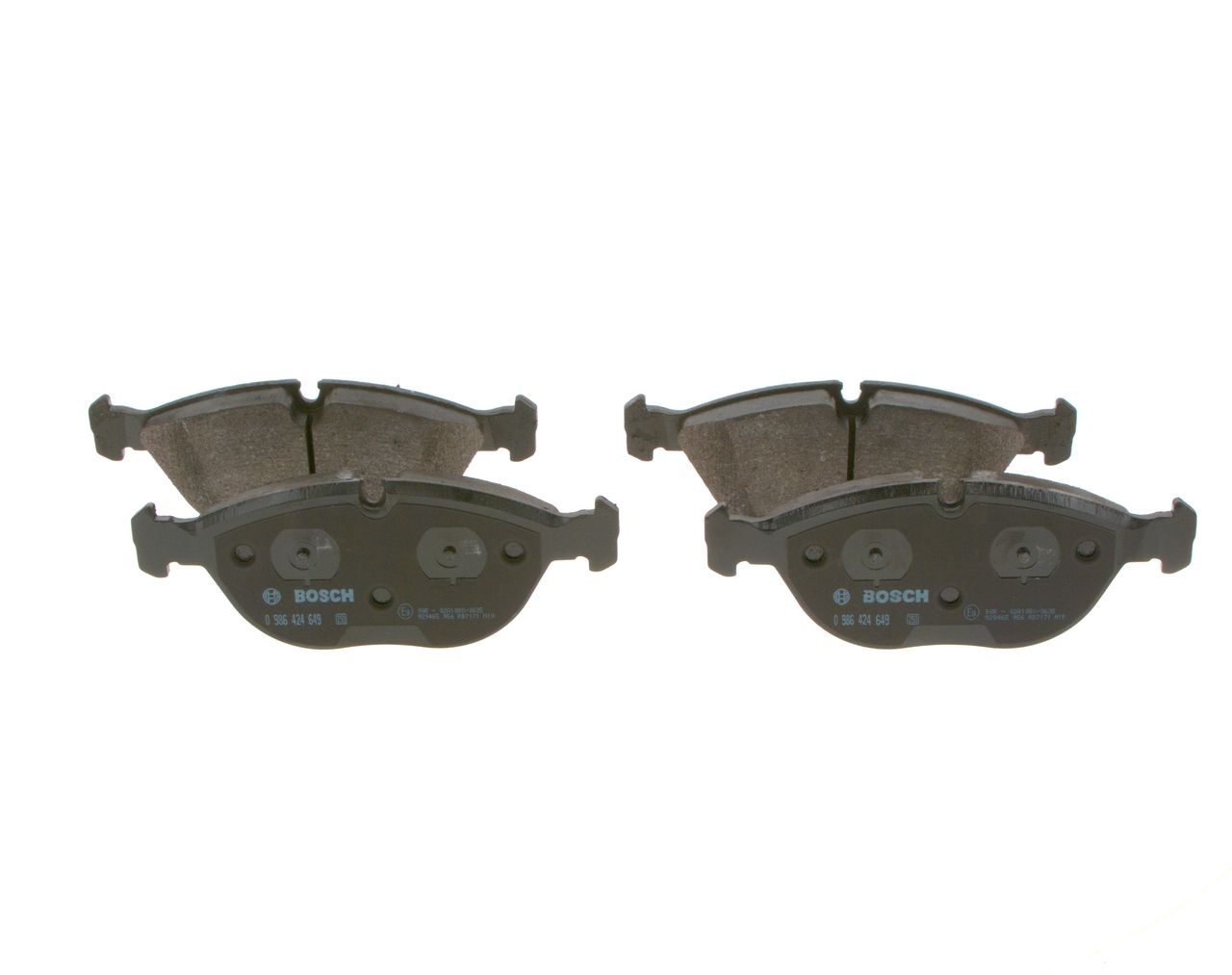 BOSCH 0 986 424 649 - Bremsbelagsatz, Scheibenbremse