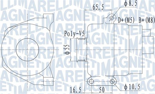 MAGNETI MARELLI 063732070010 - Generator