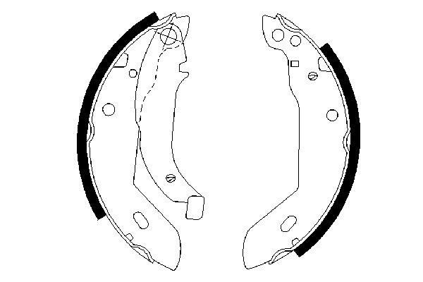 BOSCH 0 986 487 533 - Bremsbackensatz