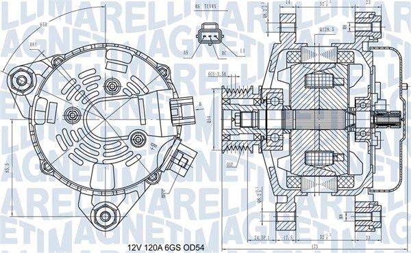 MAGNETI MARELLI 063731557910 - Generator