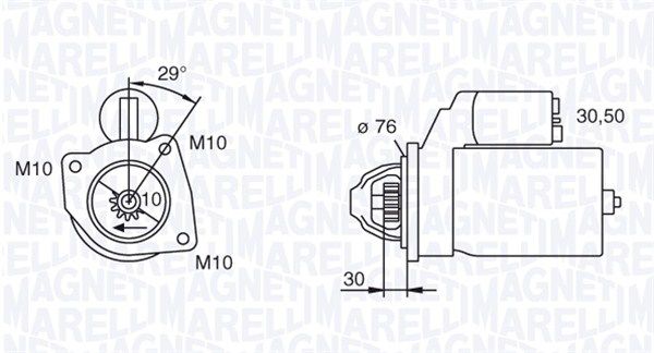 MAGNETI MARELLI 063280010010 - Starter