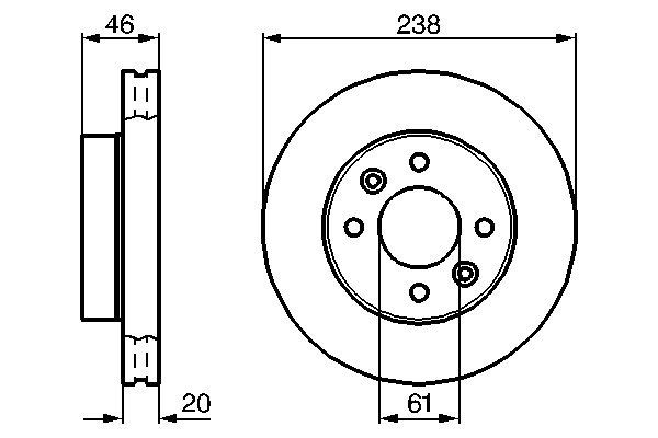 BOSCH 0 986 478 275 - Bremsscheibe