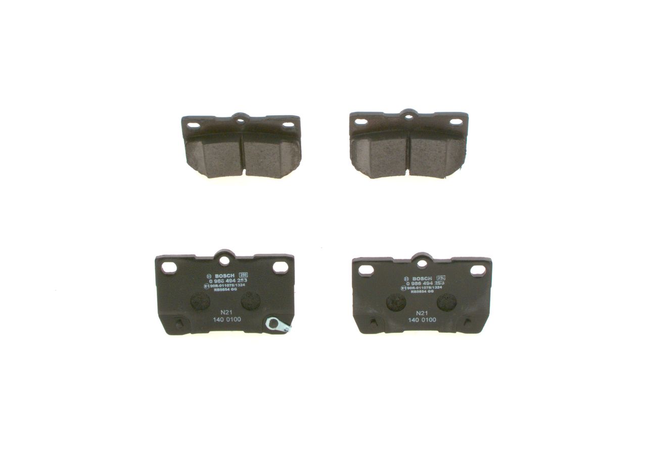 BOSCH 0 986 494 253 - Bremsbelagsatz, Scheibenbremse