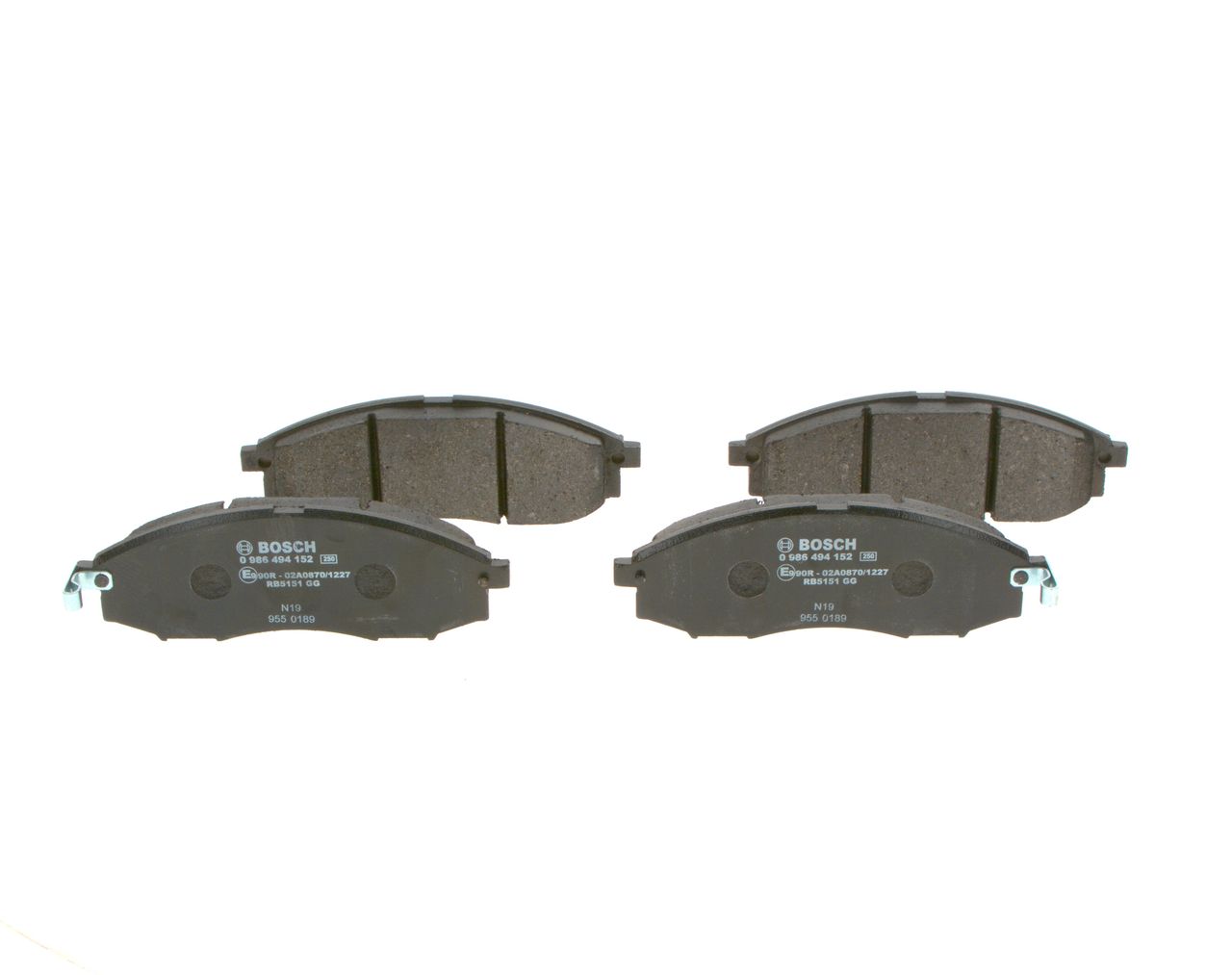 BOSCH 0 986 494 152 - Bremsbelagsatz, Scheibenbremse