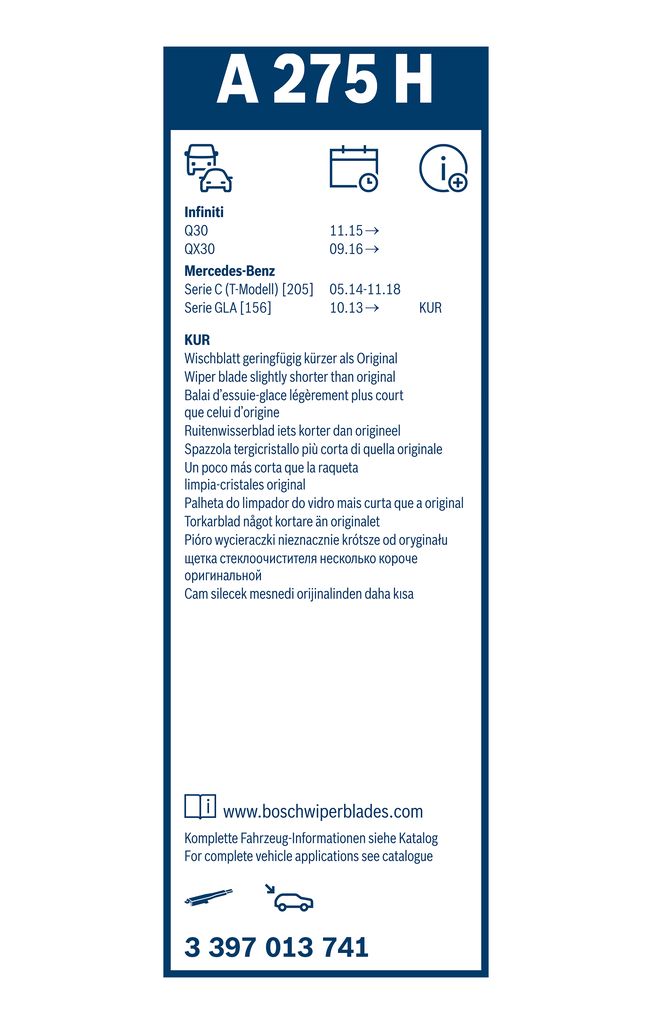 BOSCH 3 397 013 741 - Wischblatt