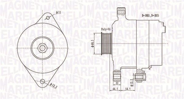 MAGNETI MARELLI 063732062010 - Generator