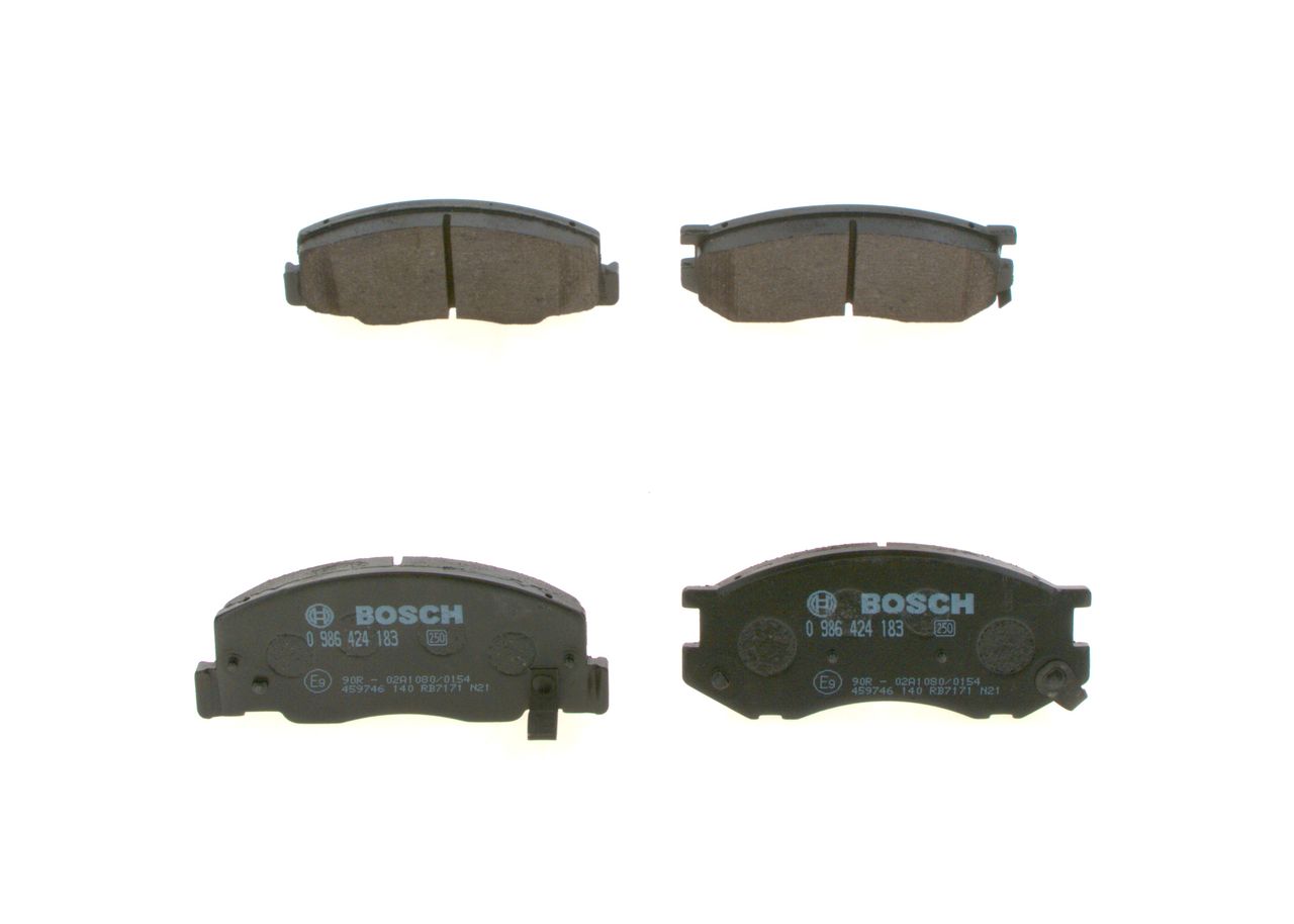 BOSCH 0 986 424 183 - Bremsbelagsatz, Scheibenbremse
