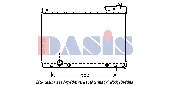 AKS DASIS 111320N - Kühler, Motorkühlung