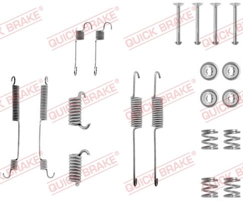 QUICK BRAKE 105-0599 - Zubehörsatz, Bremsbacken