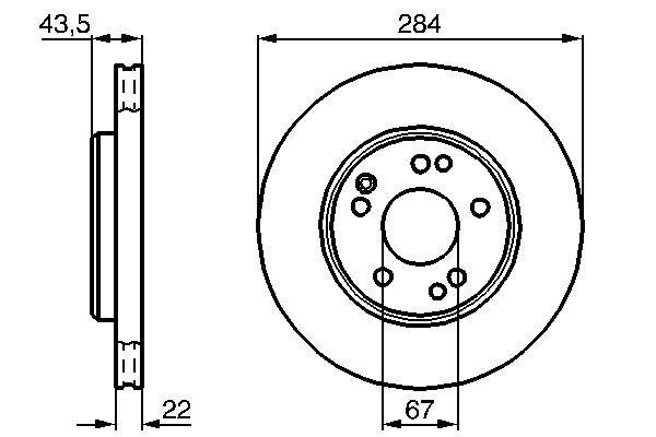 BOSCH 0 986 478 589 - Bremsscheibe