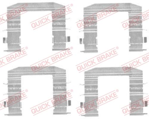 QUICK BRAKE 109-1708 - Zubehörsatz, Scheibenbremsbelag
