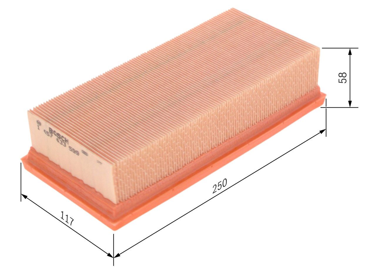 BOSCH 1 457 433 599 - Luftfilter