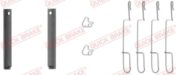 QUICK BRAKE 109-1280 - Zubehörsatz, Scheibenbremsbelag