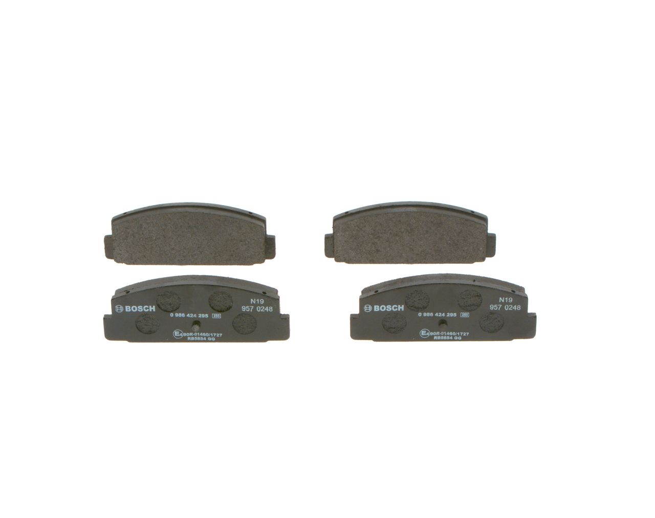 BOSCH 0 986 424 295 - Bremsbelagsatz, Scheibenbremse