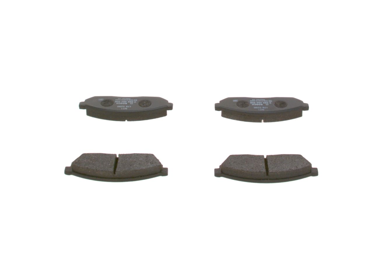 BOSCH 0 986 494 208 - Bremsbelagsatz, Scheibenbremse