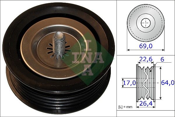 Schaeffler INA 532 0671 10 - Umlenk-/Führungsrolle, Keilrippenriemen