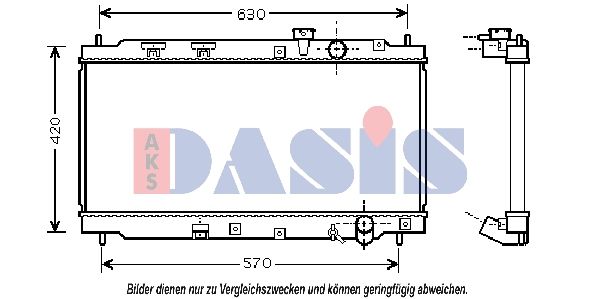 AKS DASIS 100039N - Kühler, Motorkühlung