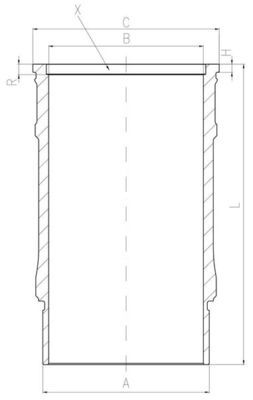 MAHLE 001 LW 00143 000 - Zylinderlaufbuchse
