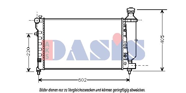 AKS DASIS 060035N - Kühler, Motorkühlung
