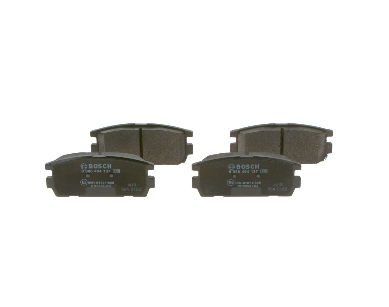 BOSCH 0 986 494 137 - Bremsbelagsatz, Scheibenbremse
